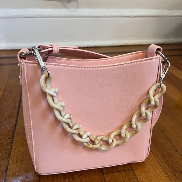 AMBLE NYLON RECYCLED SMALL PINK BAG - Picture 3 of 6